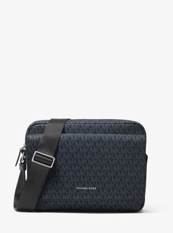 Panske Crossbody Kabelka Michael Kors Cooper Logo Camera Modre - Tasky Michael Kors Akcia | UGDQL-2497